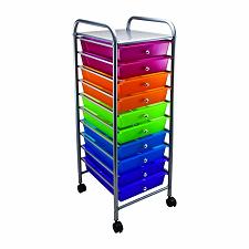 10 drawer storage cart