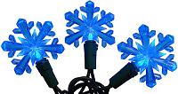 Blue Led Snowflake Christmas Lights
