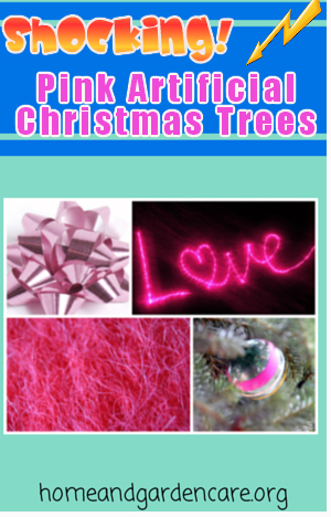 pink artificial christmas tree