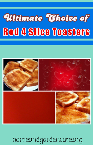 red 4 slice toaster