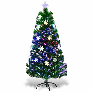 4 Ft Pre Lit fibre optic Christmas Tree